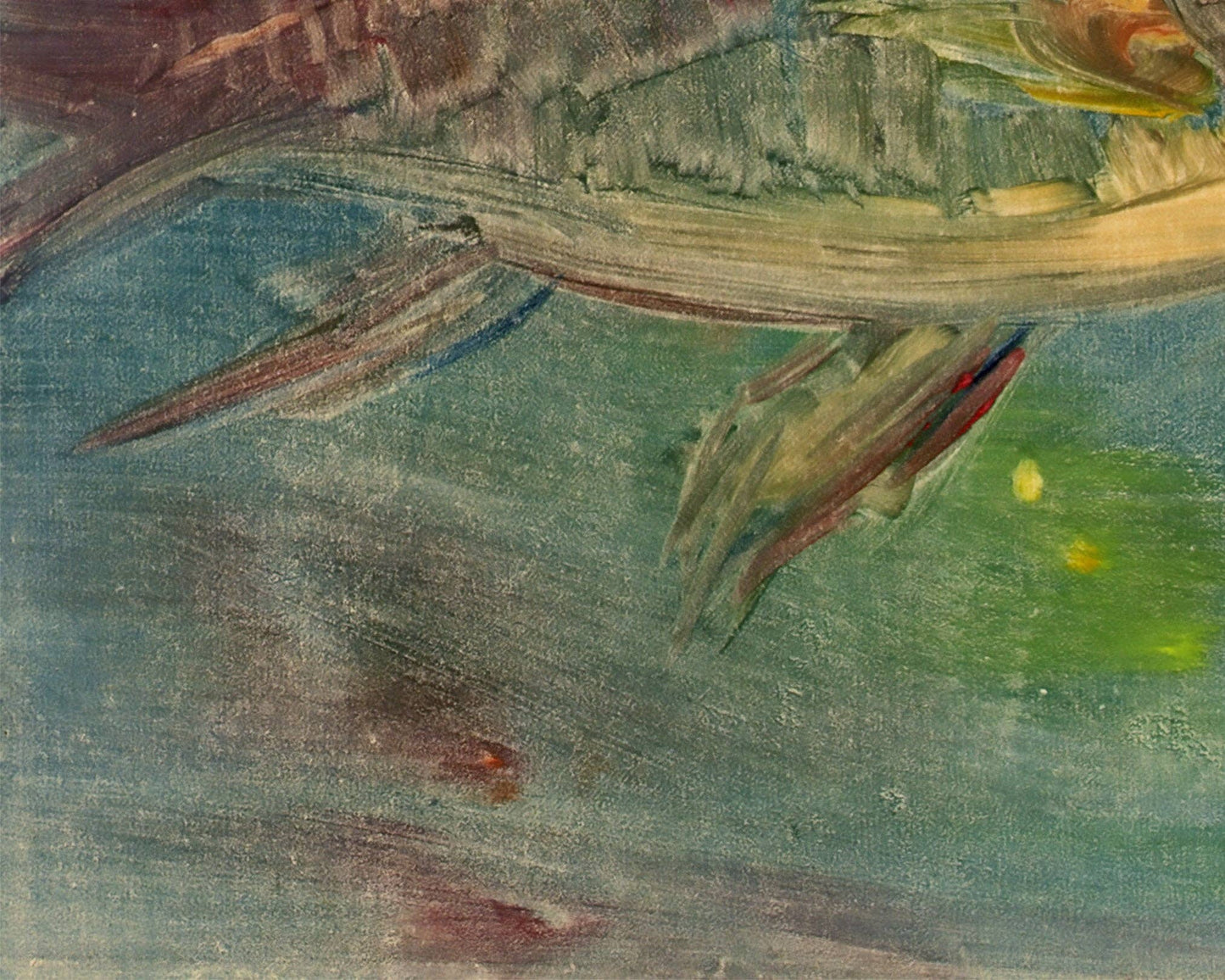 Woman riding a fish print | Valkyrie of the sea | Nude female painting | Nordic mythology wall art | Mexican artist | Xavier Martinez