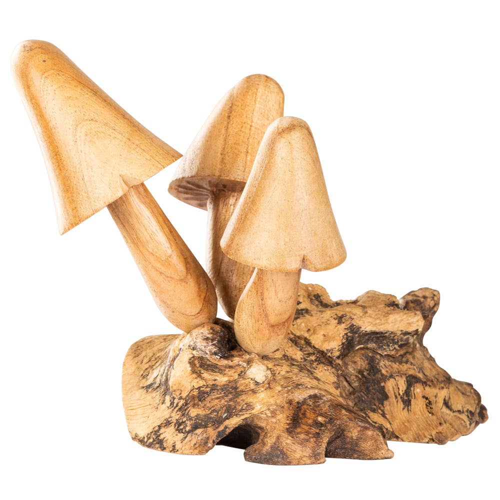 WOODEN 3 MUSHROOMS $39.99