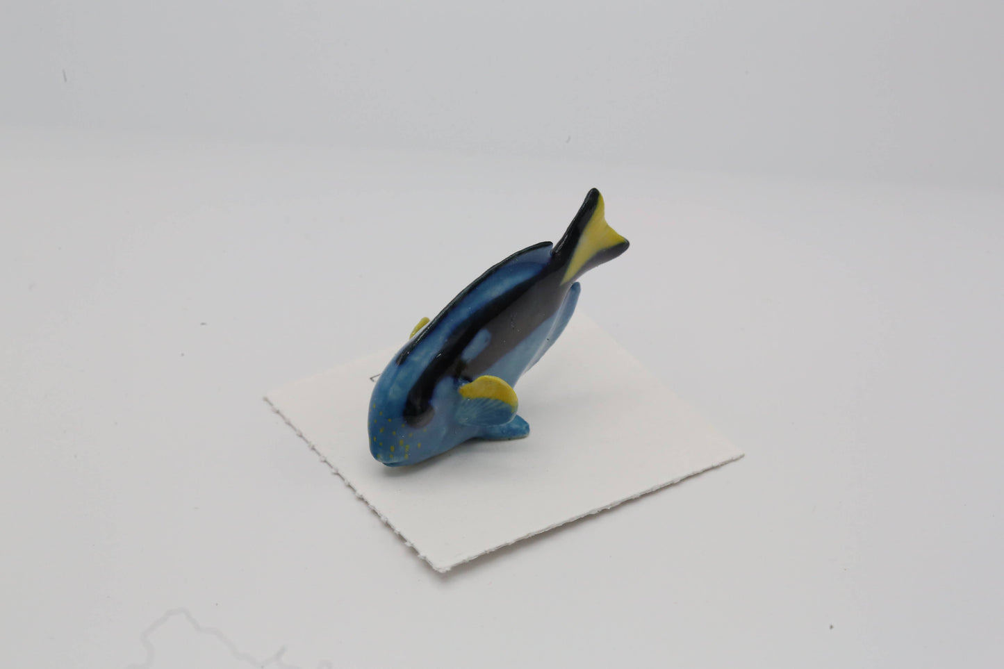 Hippo Blue Tang Fish Porcelain Miniature