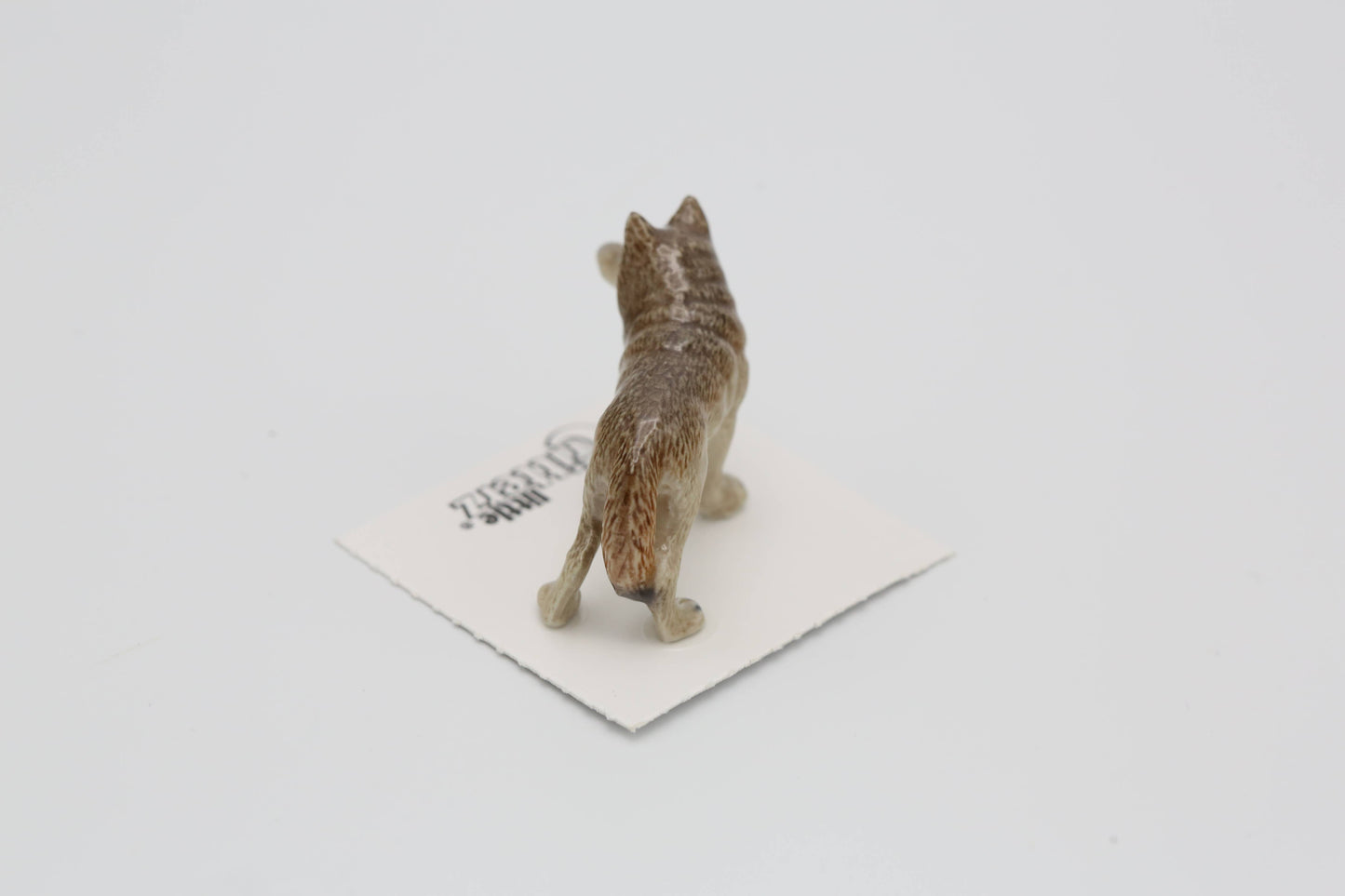 Timber Wolf Porcelain Decorative Figurine Miniature