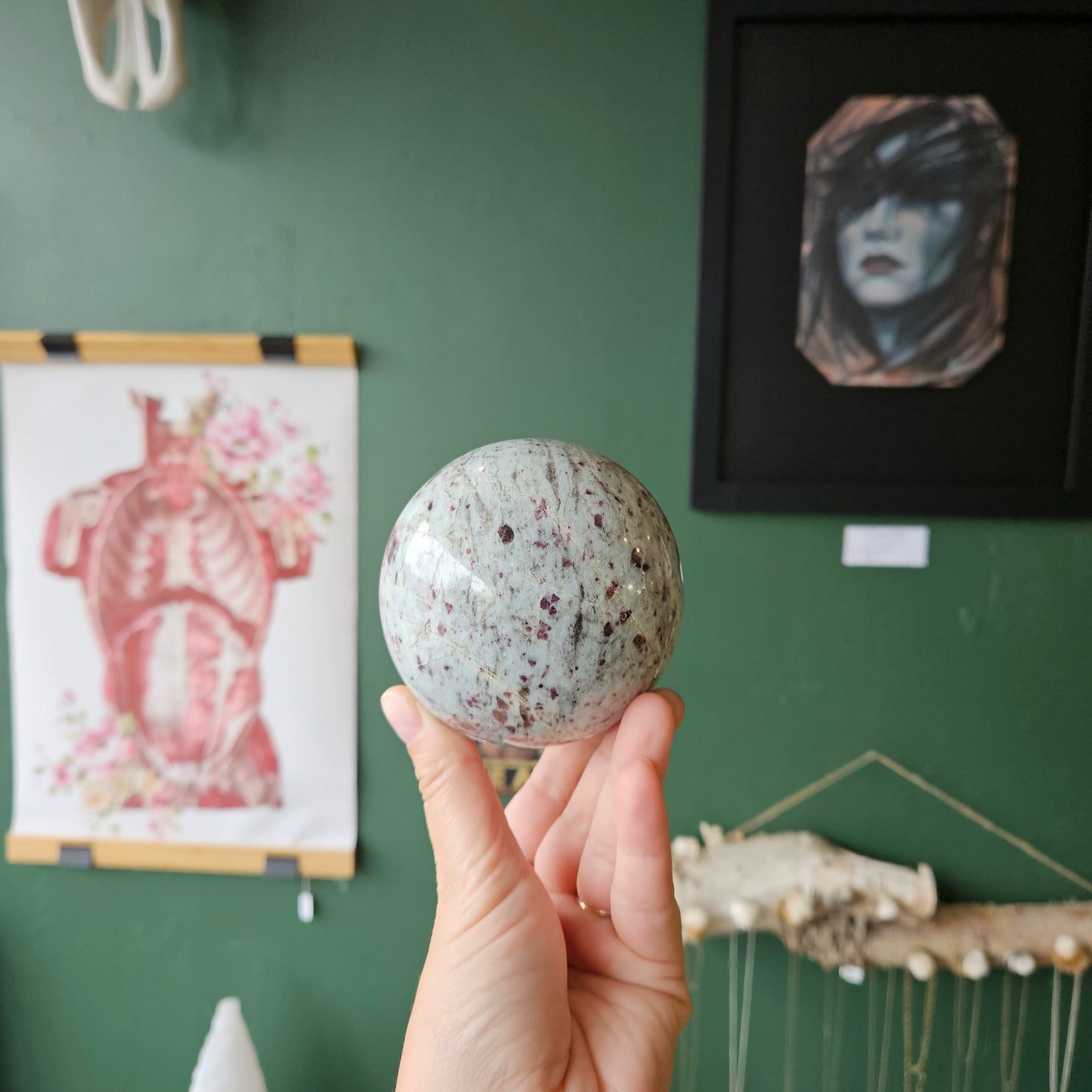 Rubellite Pink Tourmaline Sphere