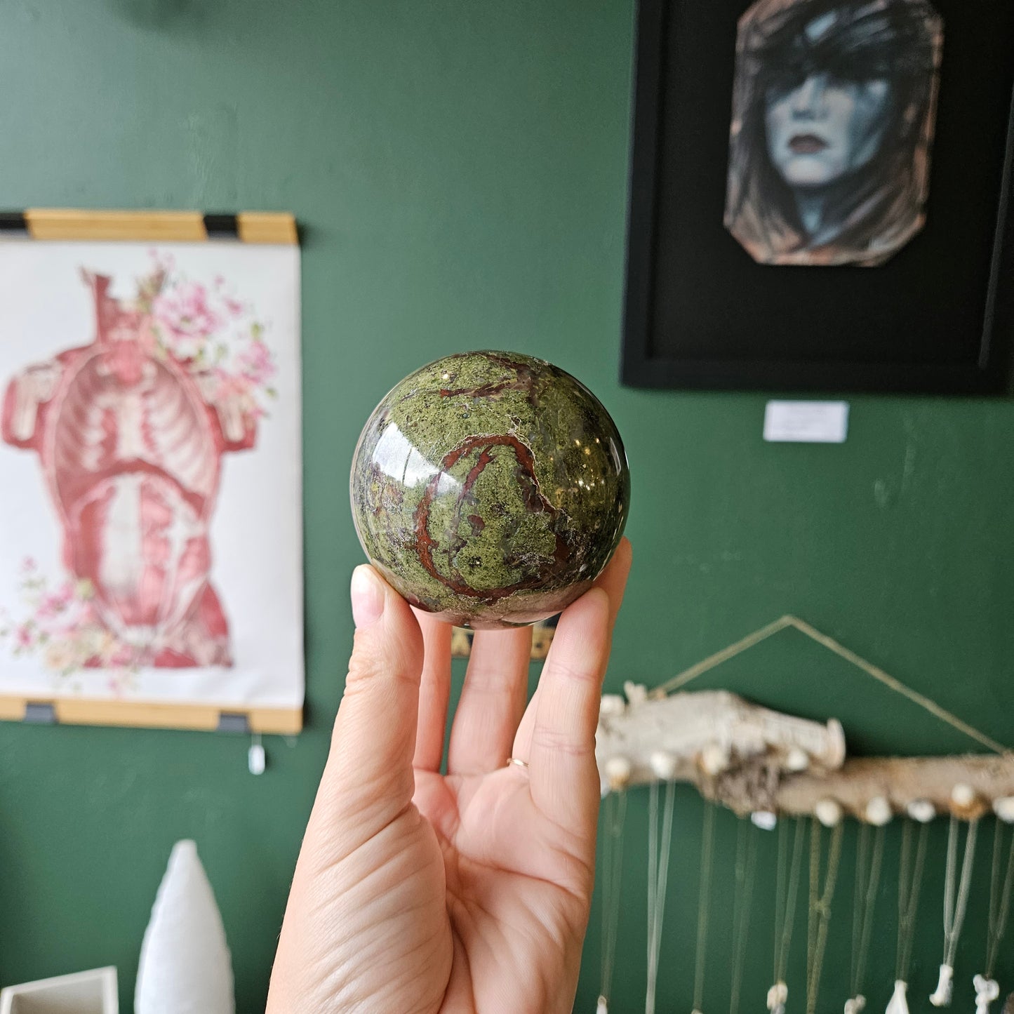 Dragon Blood Jasper Sphere