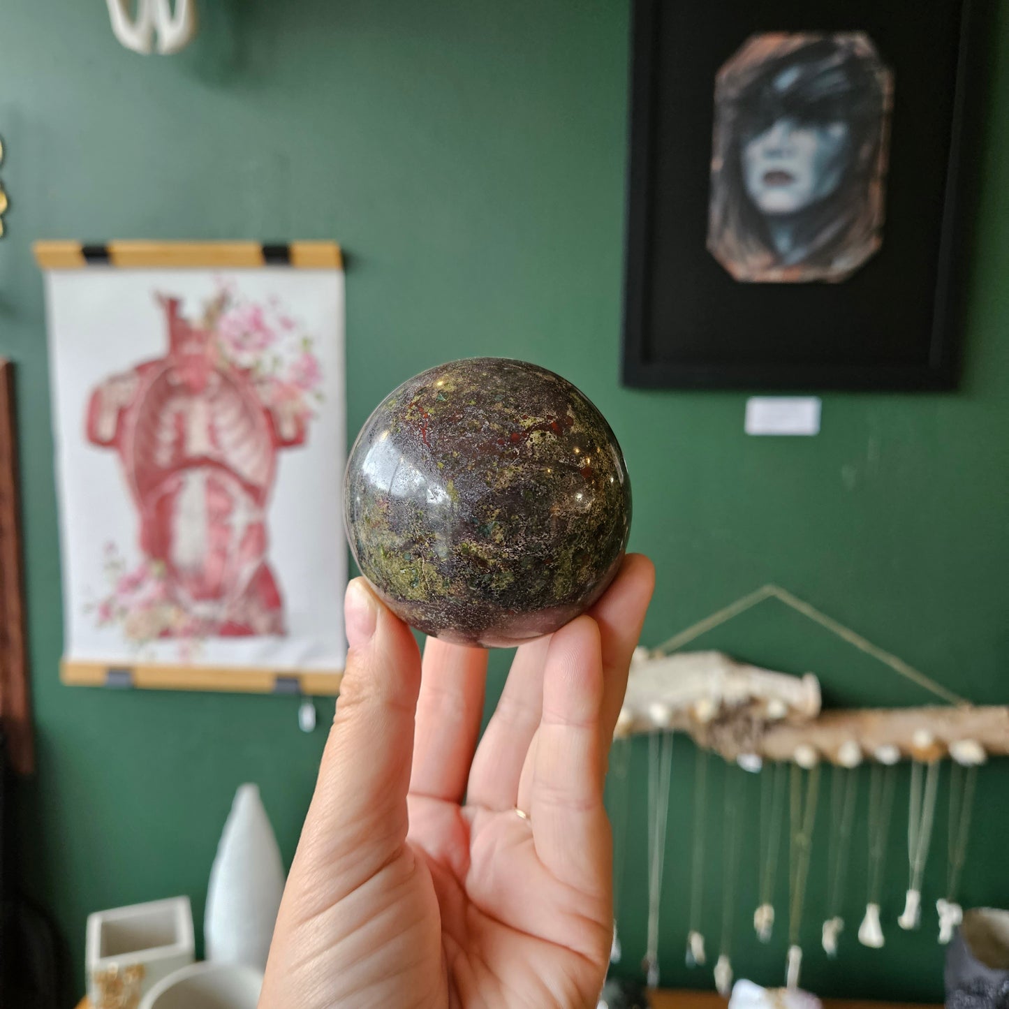 Dragon Blood Jasper Sphere