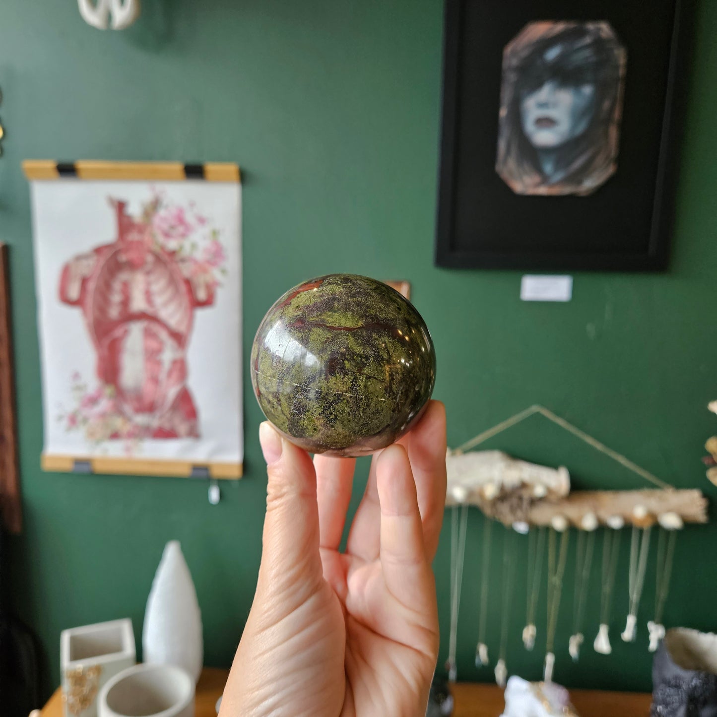 Dragon Blood Jasper Sphere