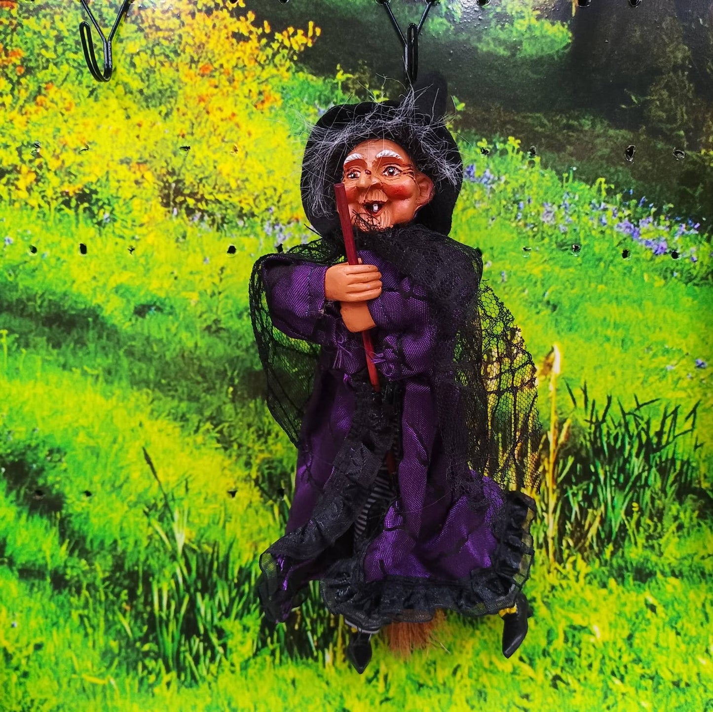 Decorative Kitchen Witch Greta purple