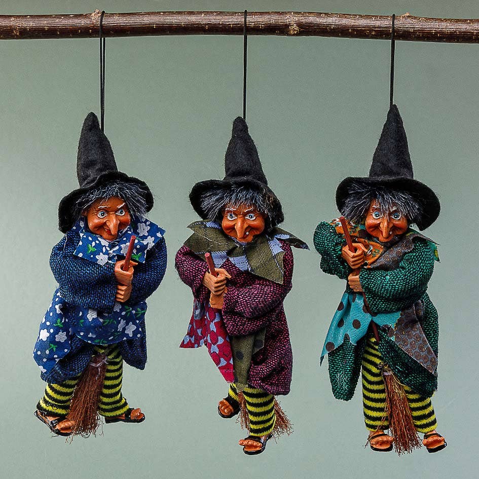 Decorative Kitchen Witch Johanna blue