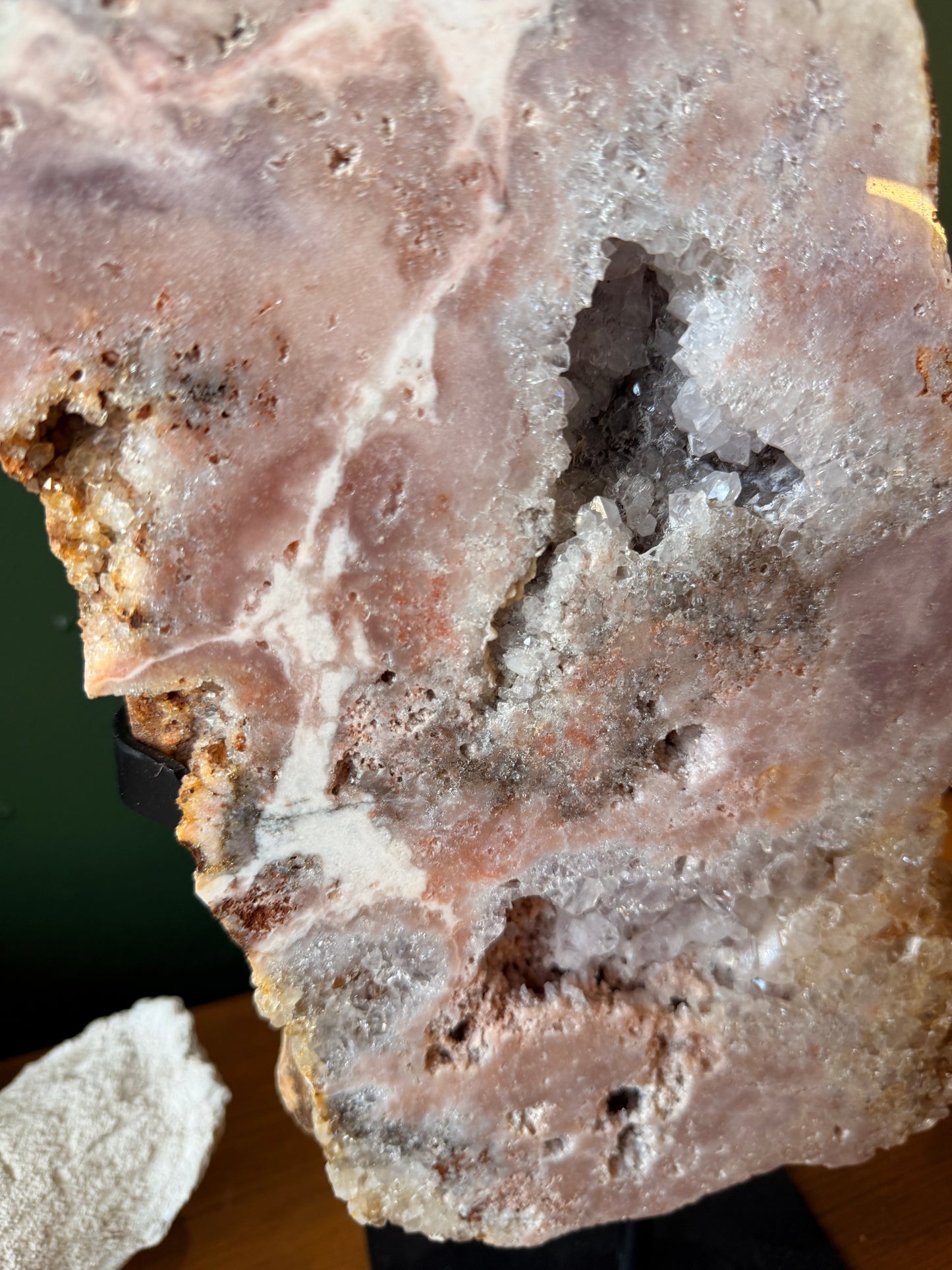 Pink Amethyst on a base