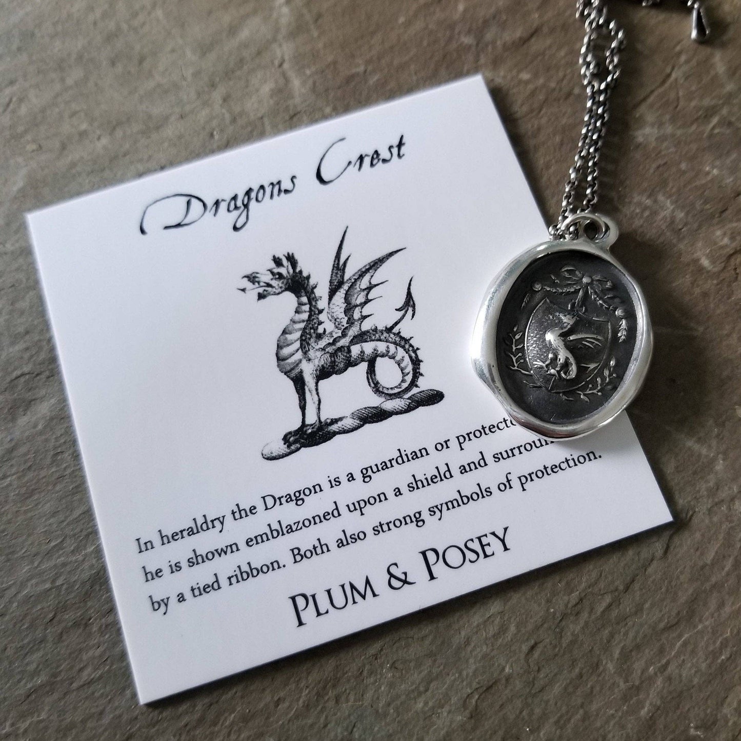Dragons Crest Wax Seal Necklace