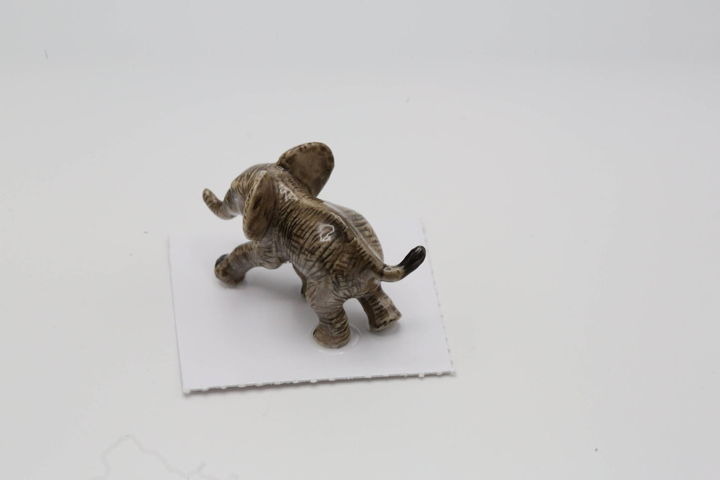 Heart African Elephant Calf Porcelain Miniature