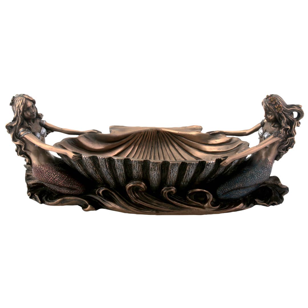 Double Mermaid Decorative Trinket Dish