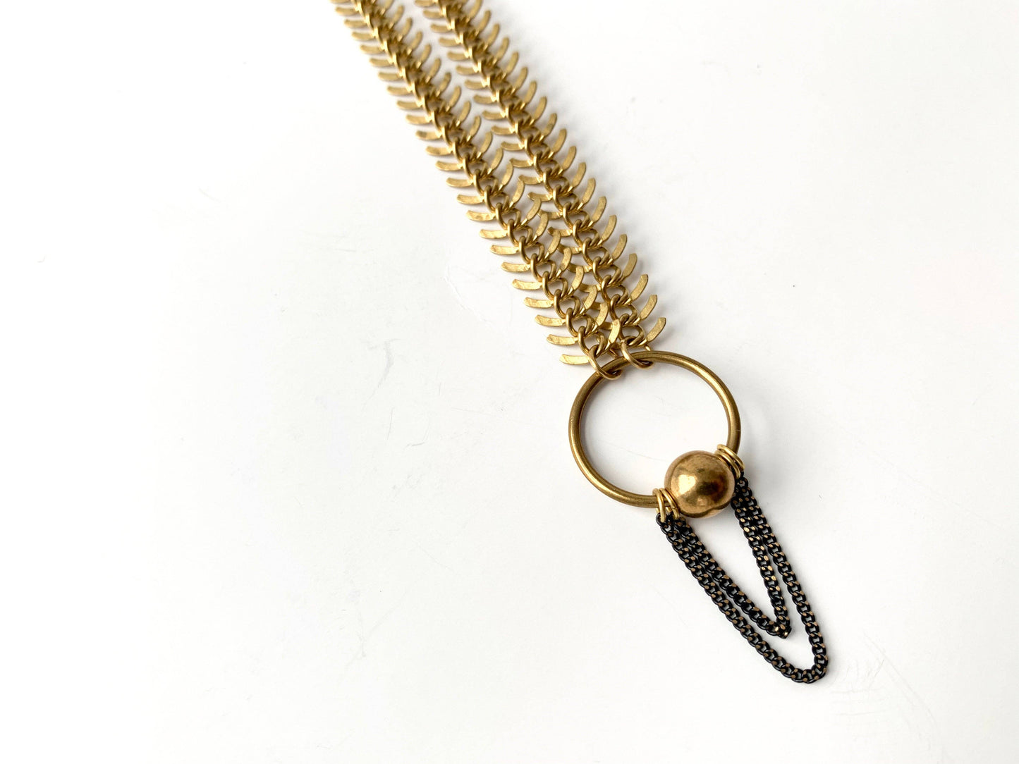 LUXX Gold Fishbone Choker