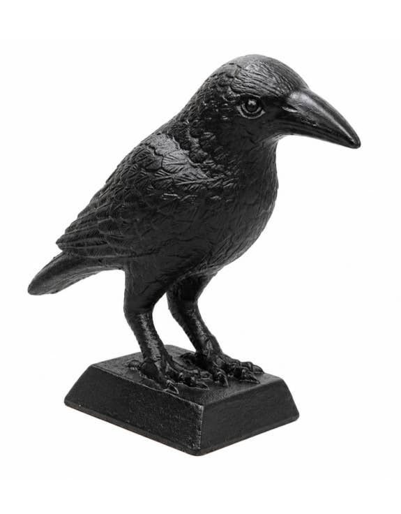 Cast Iron Raven Door Stop