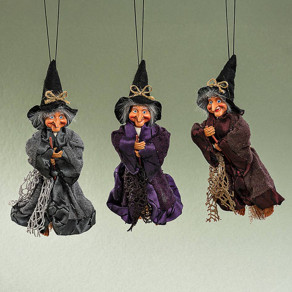 Decorative Kitchen Witch Hilda grey