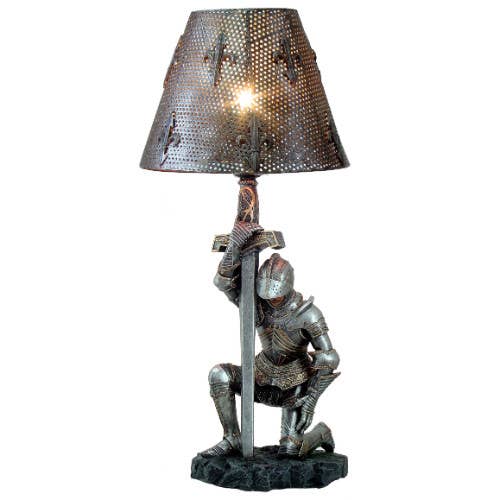 Medieval Knight Lamp