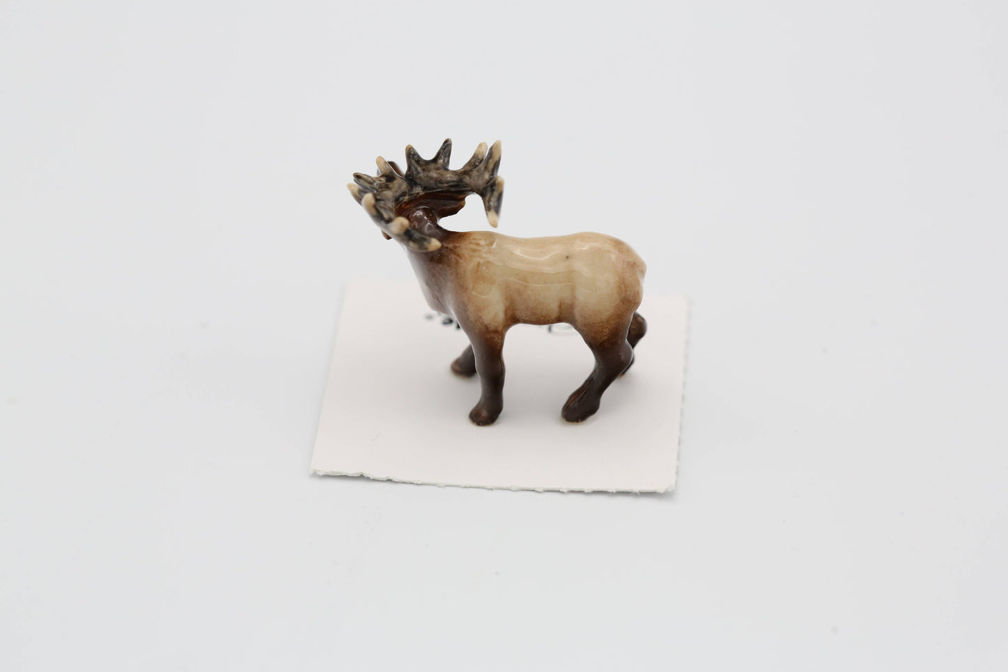 Wapiti Bugling Elk Porcelain Miniature