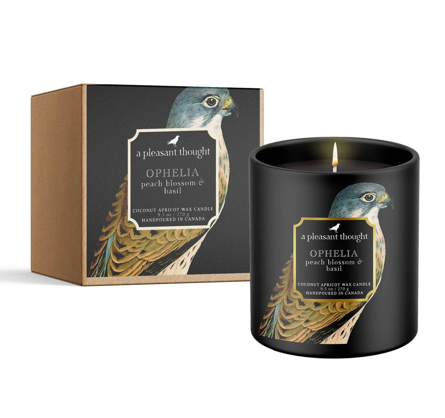OPHELIA | PEACH BLOSSOM & BASIL | RAVEN CANDLE