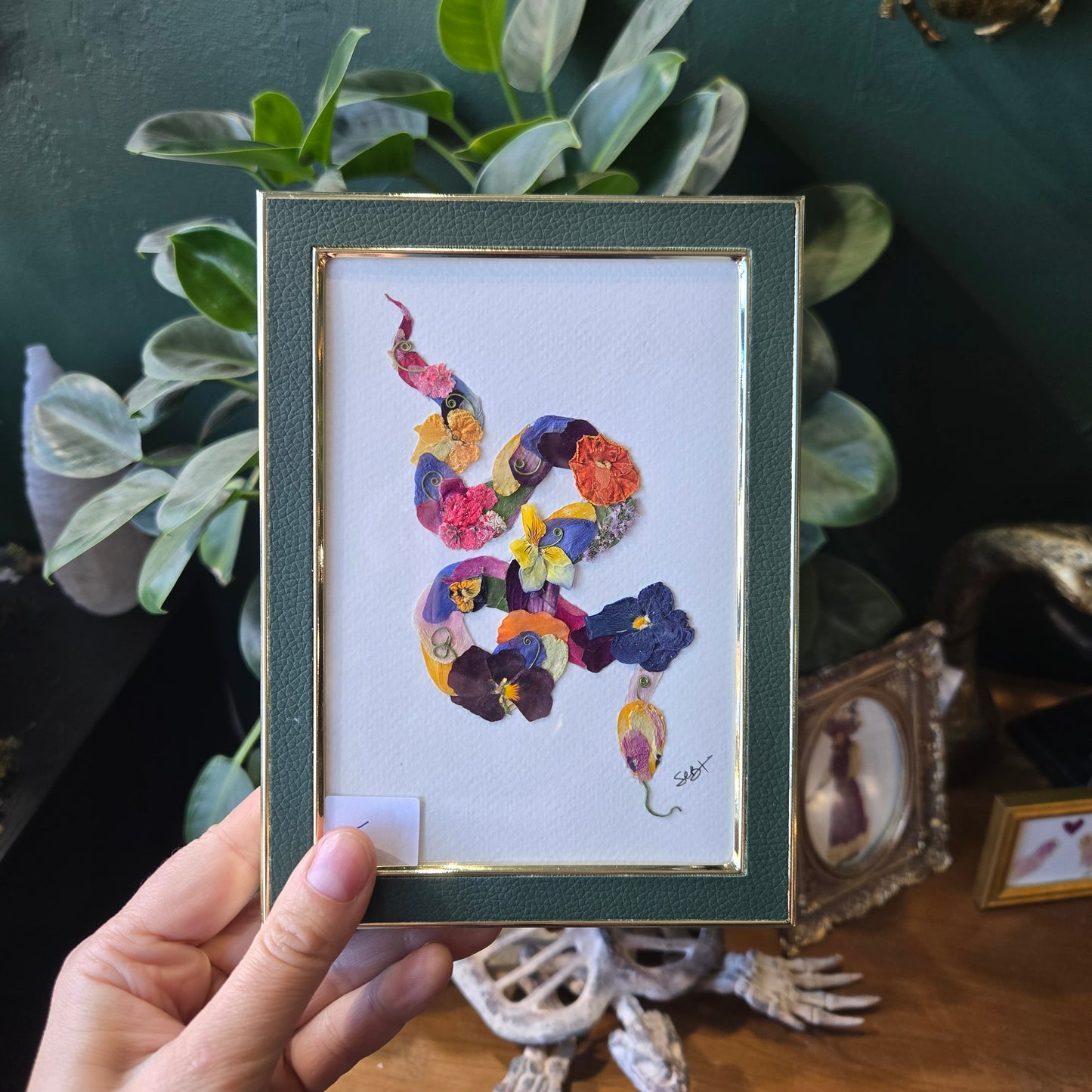 Floral Garden Art Snake