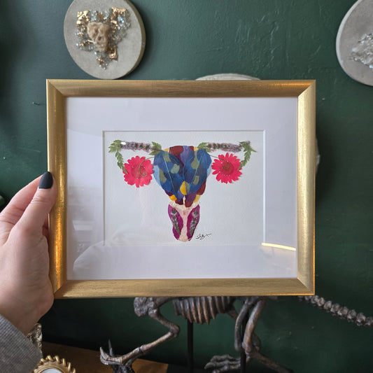 Floral Garden Art Uterus