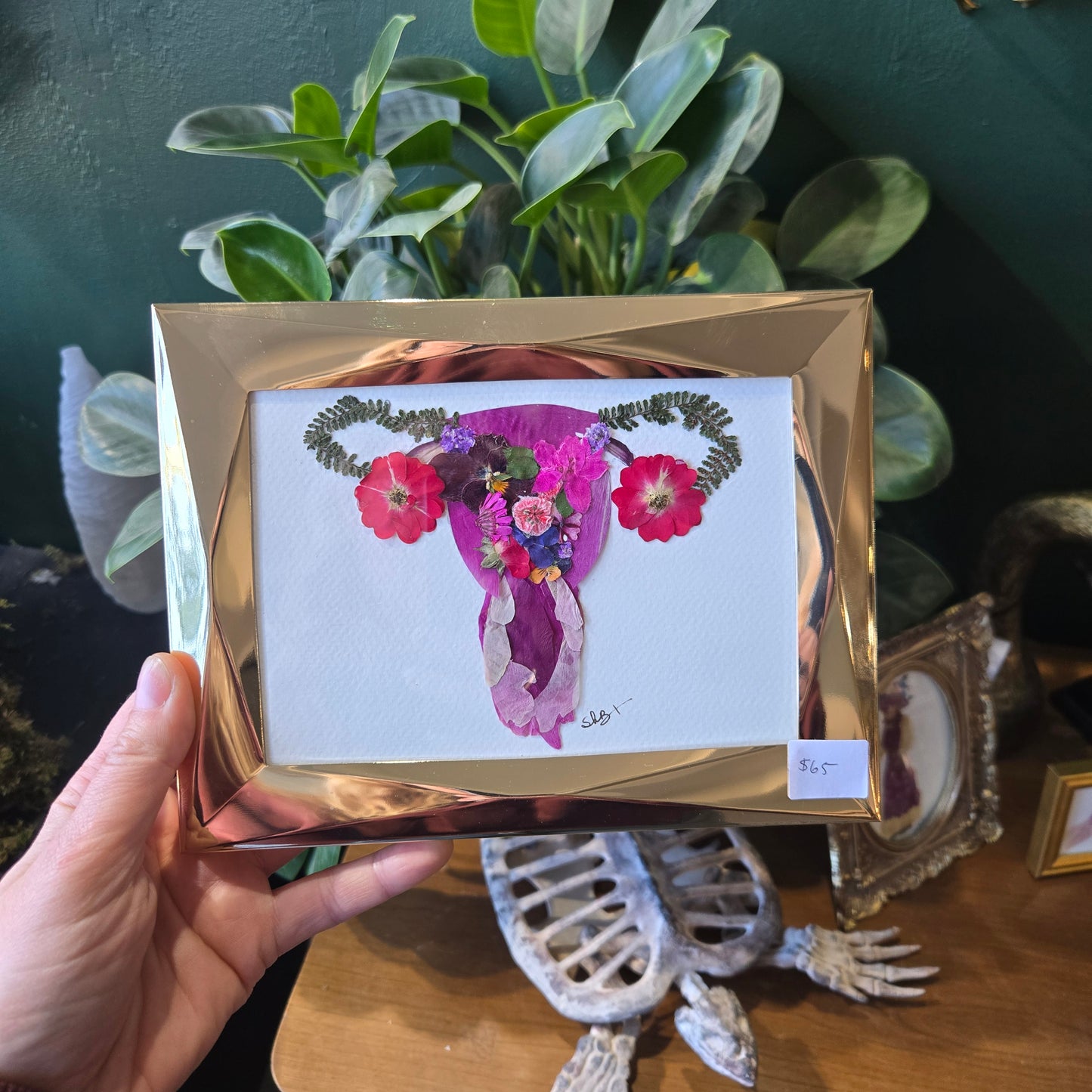 Floral Garden Art Uterus