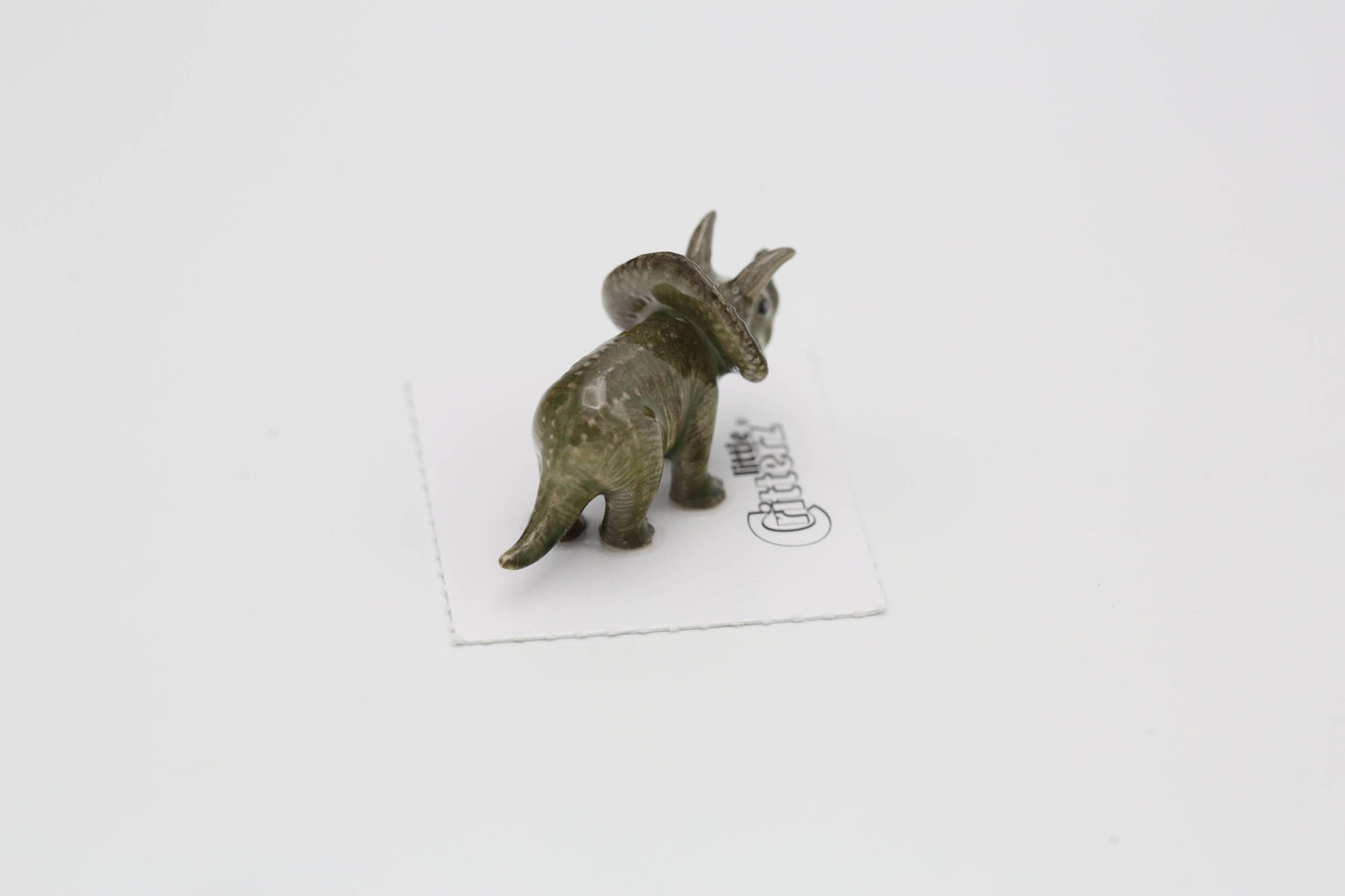 Frill Triceratops Porcelain Miniature