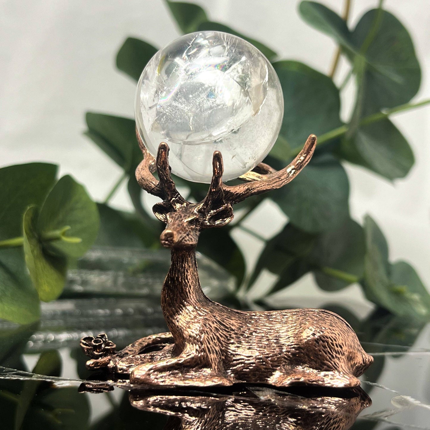 Rose Gold Stag Specimen Stand