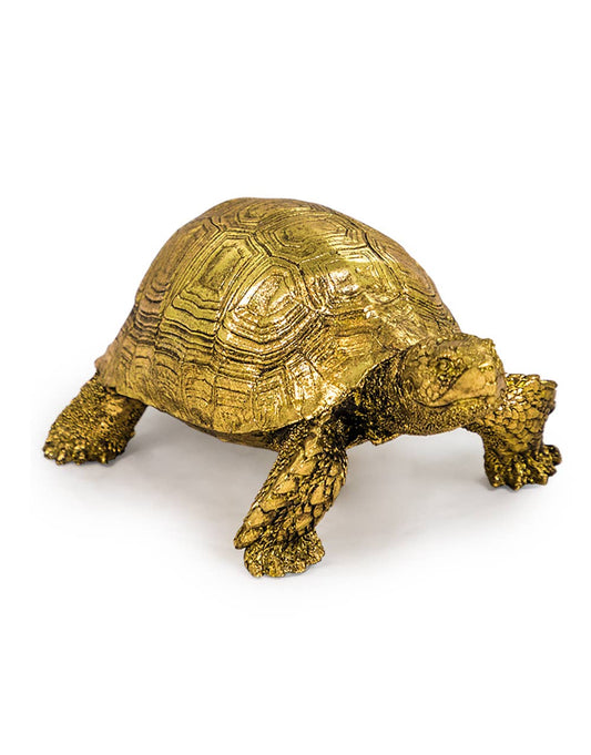 Small Gold Tortoise Figure