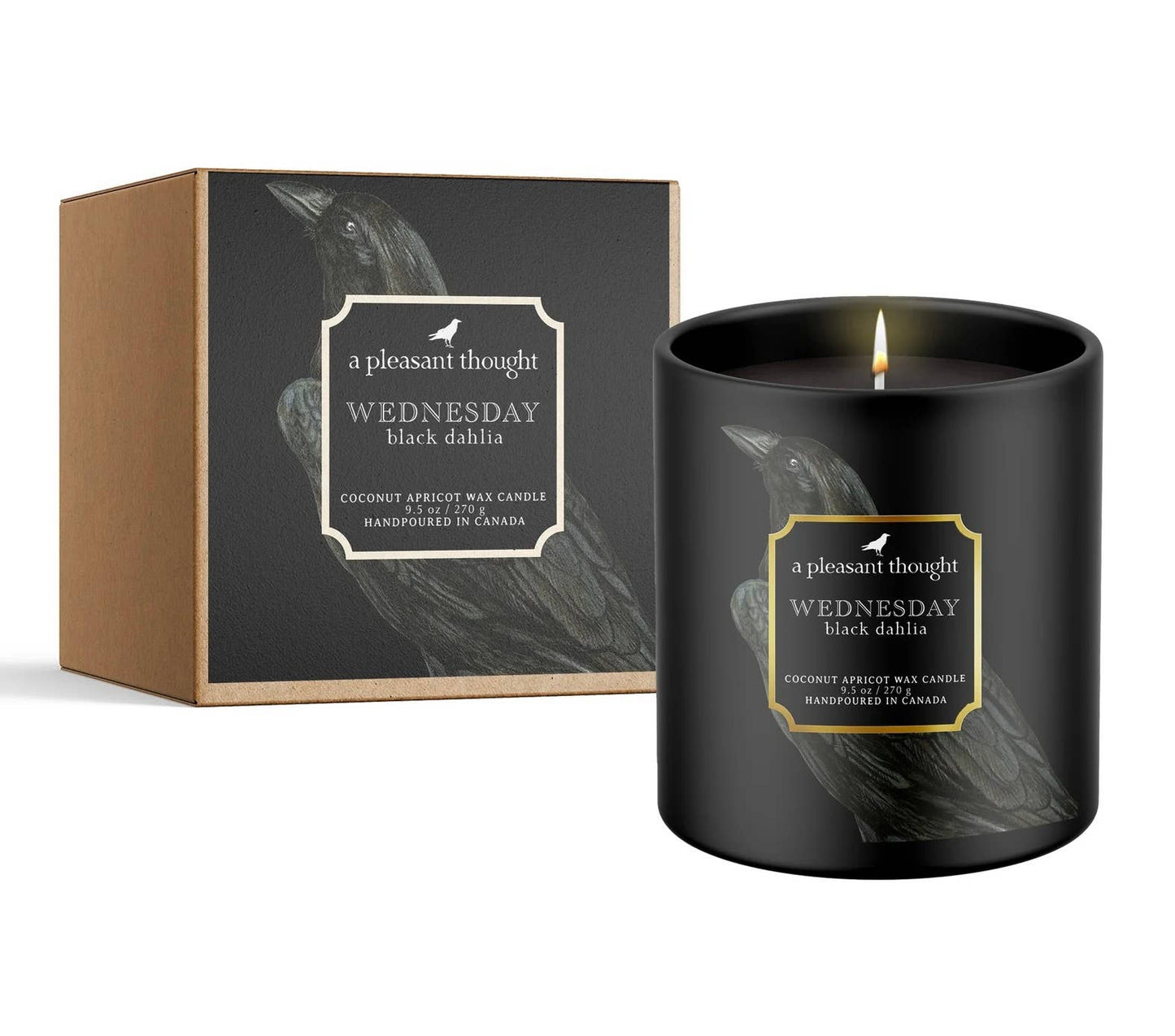 WEDNESDAY | BLACK DAHLIA | RAVEN CANDLE