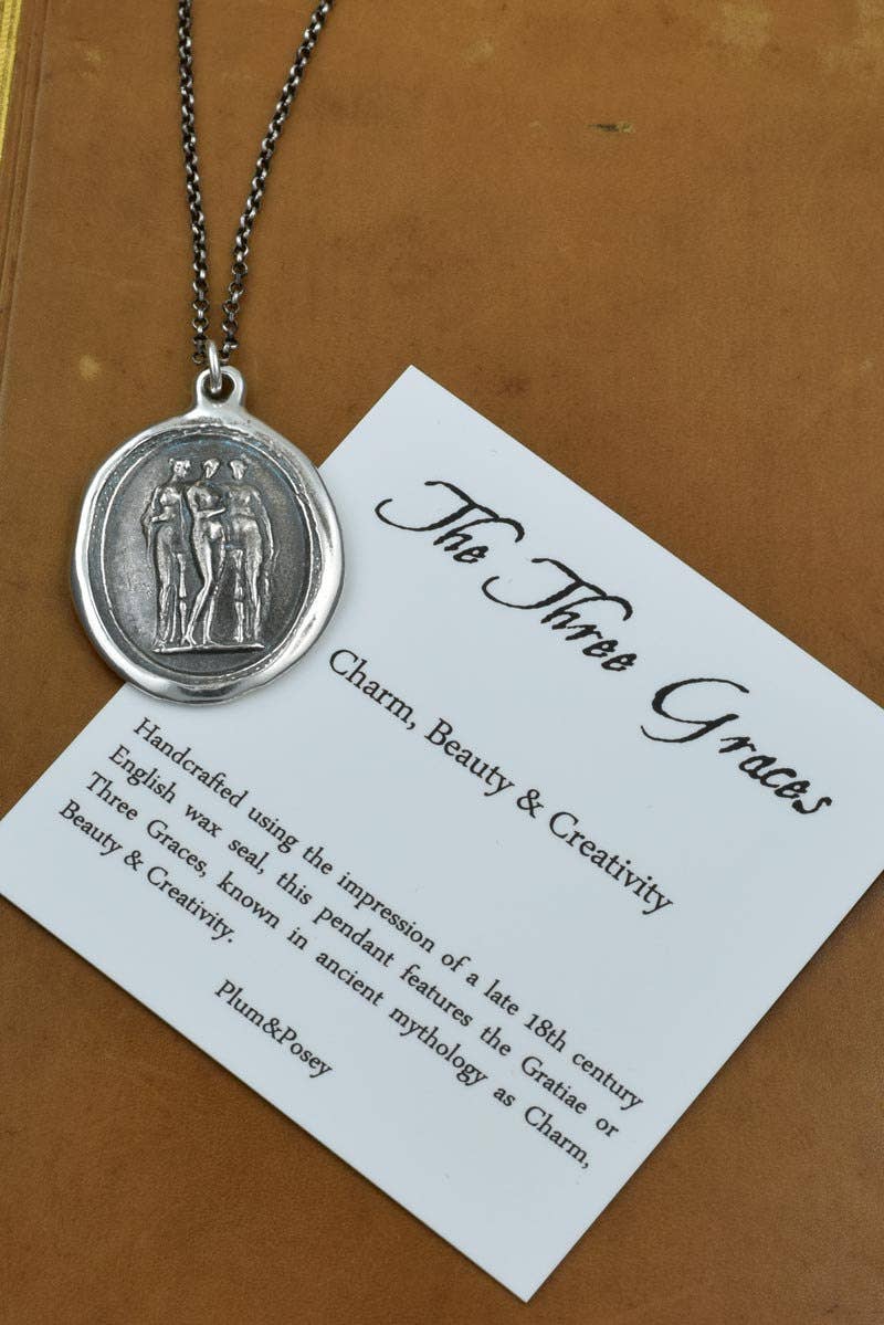 Gratiae The 3 Graces - Wax Seal Necklace