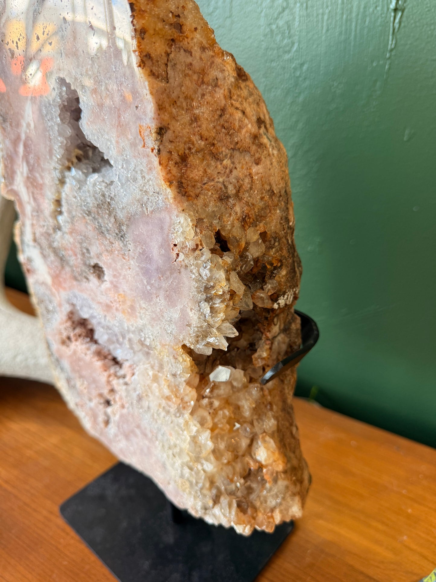 Pink Amethyst on a base