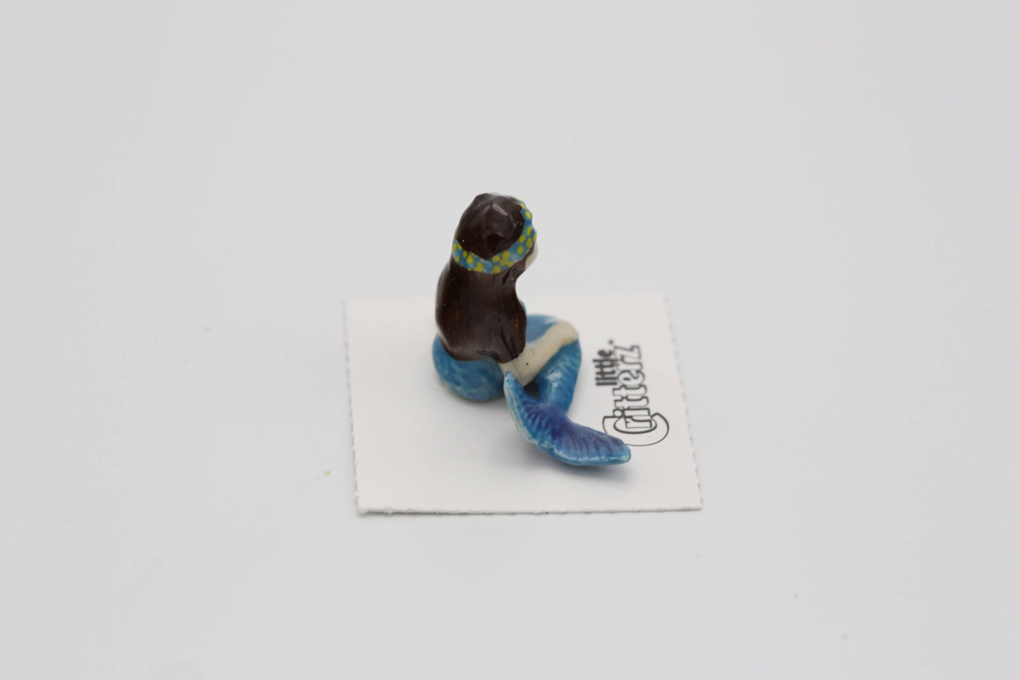 Blue Mermaid Child Porcelain Miniature