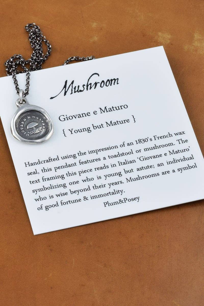 Toadstool Young but Mature - Mushroom Necklace