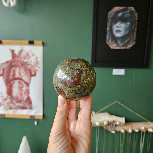 Dragon Blood Jasper Sphere