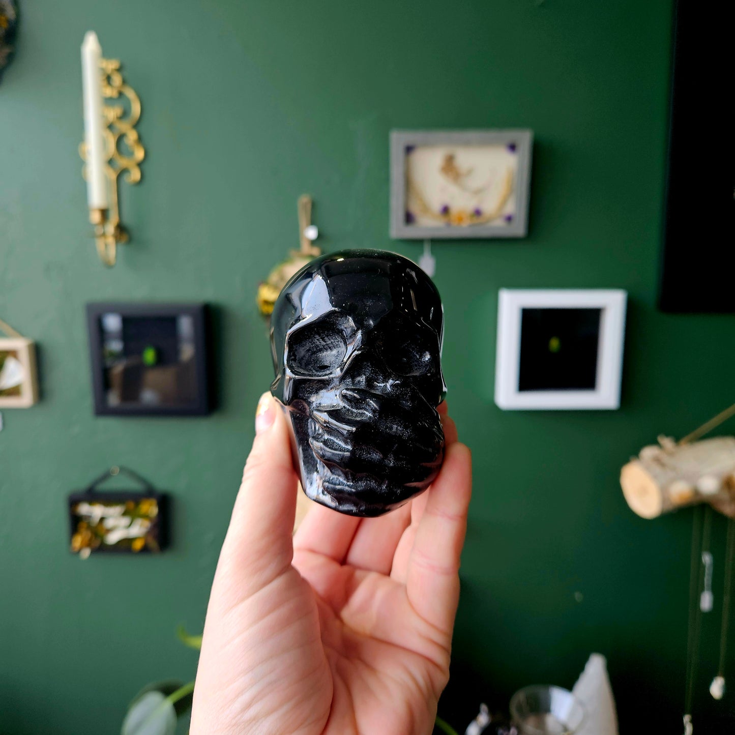 Black Obsidian Say No Evil Skull