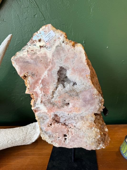 Pink Amethyst on a base
