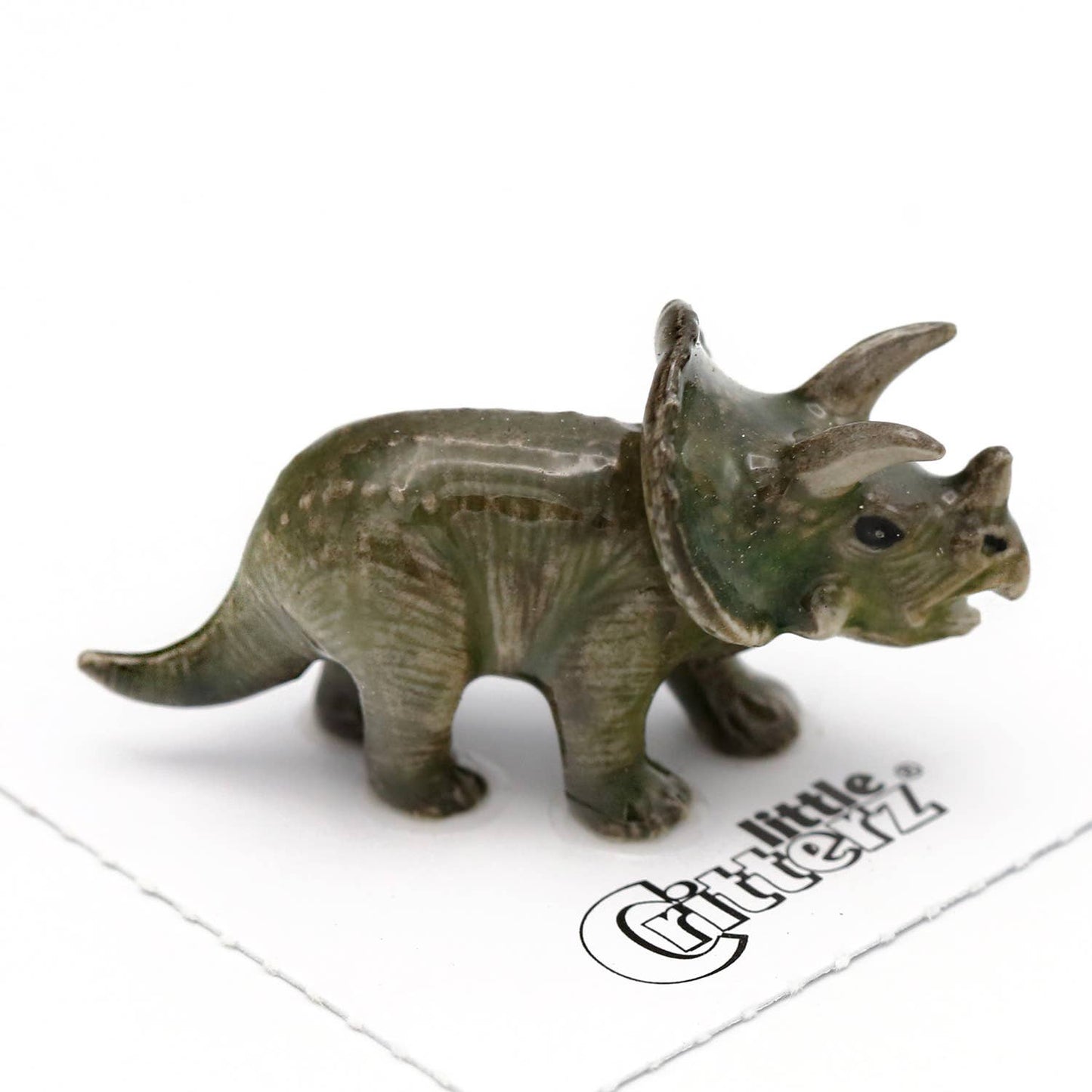 Frill Triceratops Porcelain Miniature