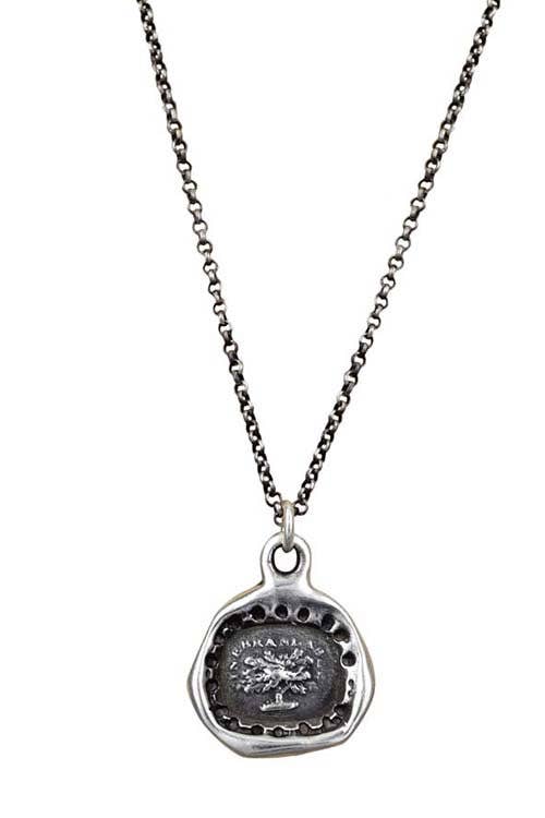 Immovable Oak Tree Wax Seal Necklace