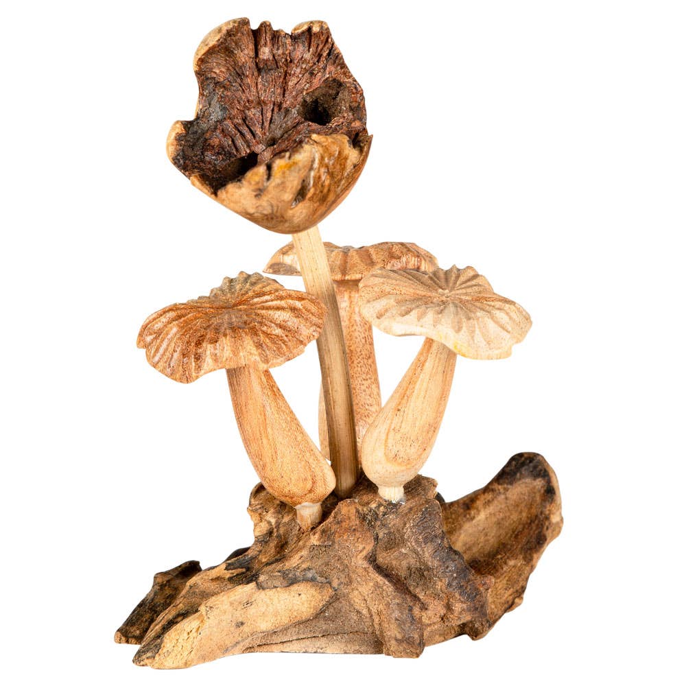 3 WOODEN MUSHROOM $34.99
