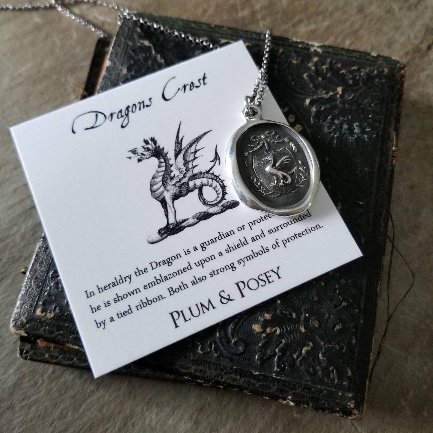 Dragons Crest Wax Seal Necklace
