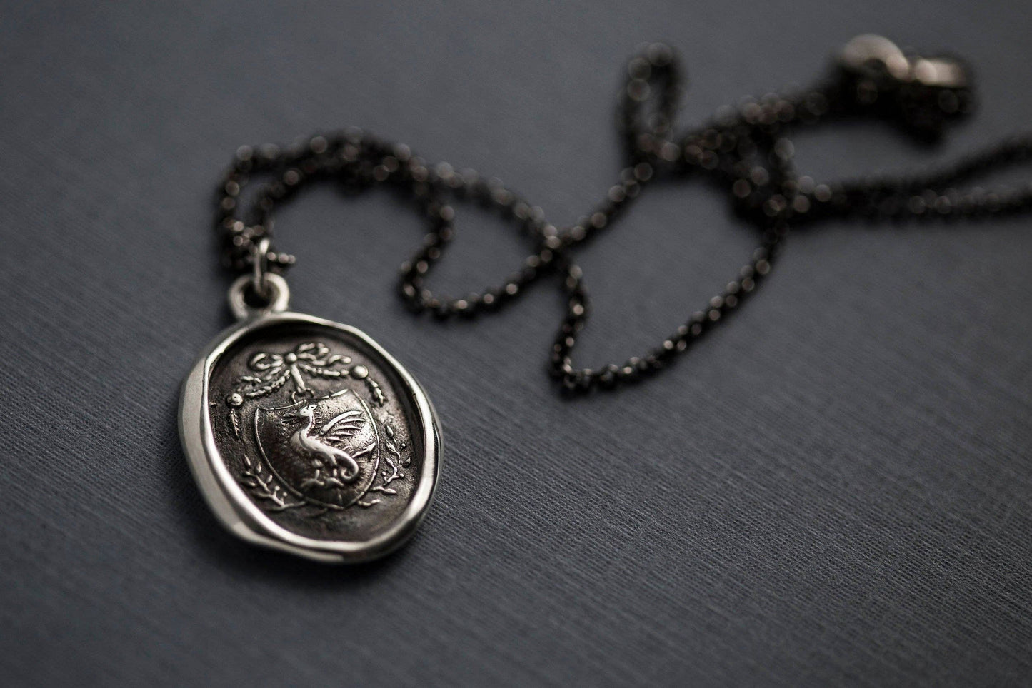 Dragons Crest Wax Seal Necklace