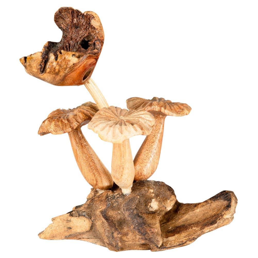 3 WOODEN MUSHROOM $34.99