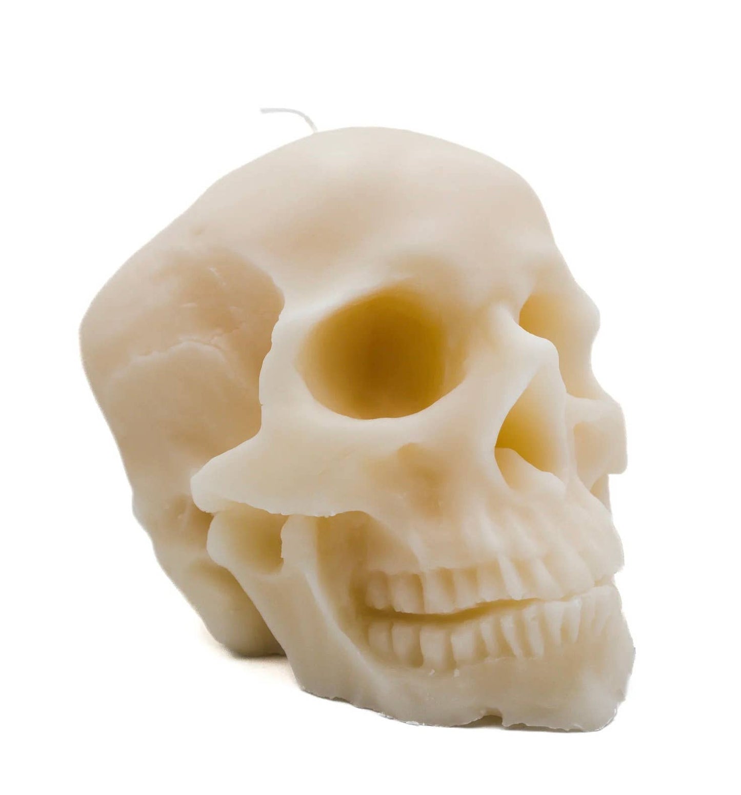 LARGE HUMAN SKULL CANDLE | PILLAR