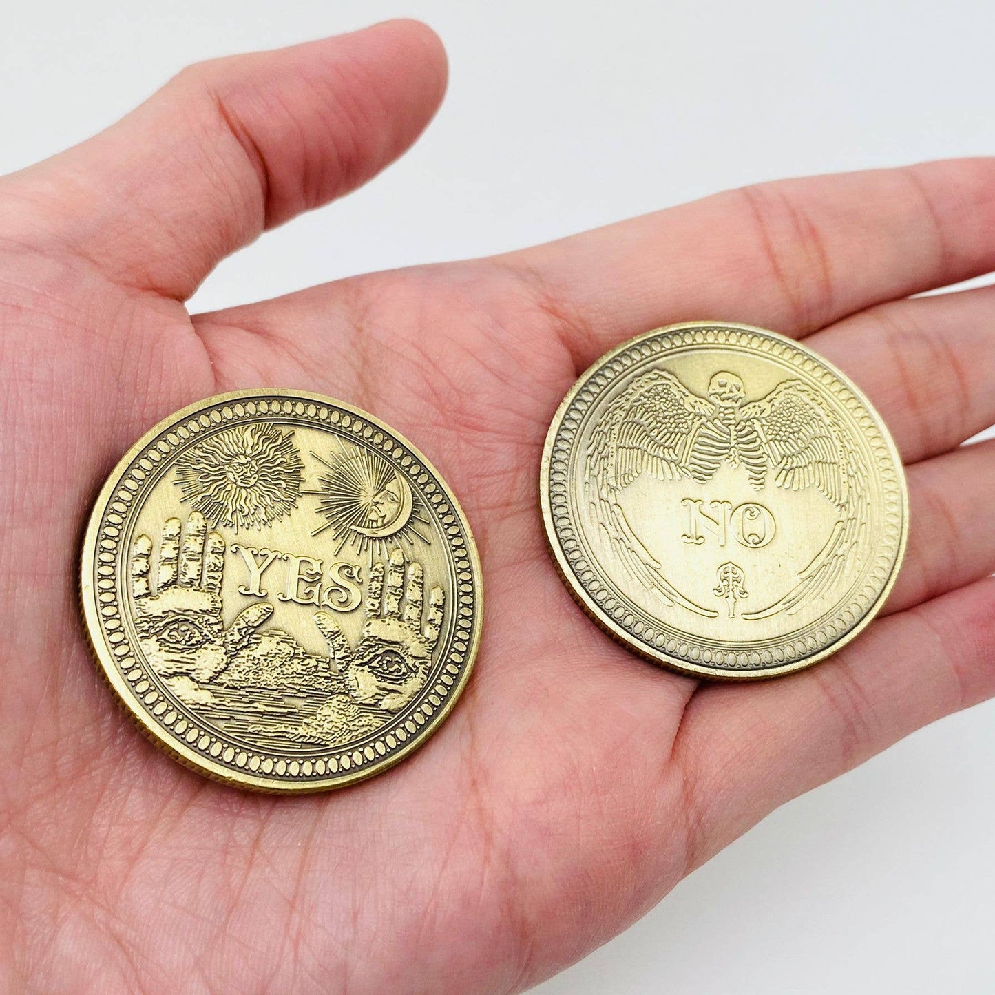 Yes/No Mysterious Emblem Decision Coin Keepsake Coin