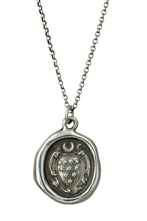 Shoot for the Moon - Moon and  Stars Necklace