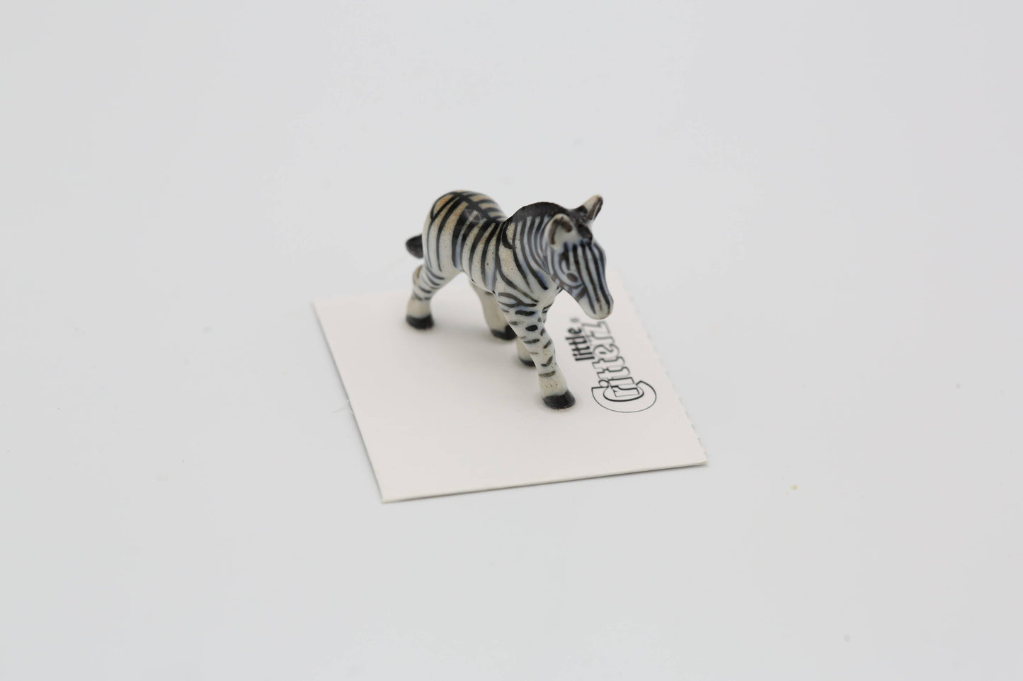 Zania Zebra Porcelain Miniature