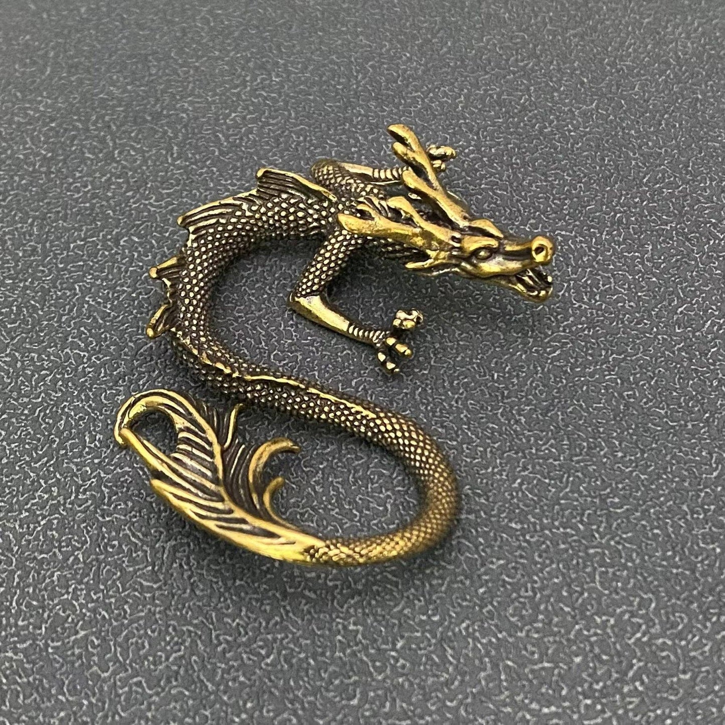 Brass Chinese Dragon Crafts Desktop Ornaments Decoration
