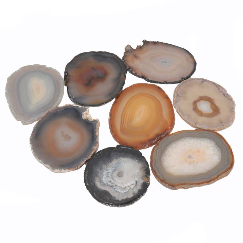 Natural Loose Agate Slices - Sold By Piece