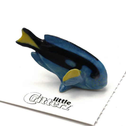 Hippo Blue Tang Fish Porcelain Miniature