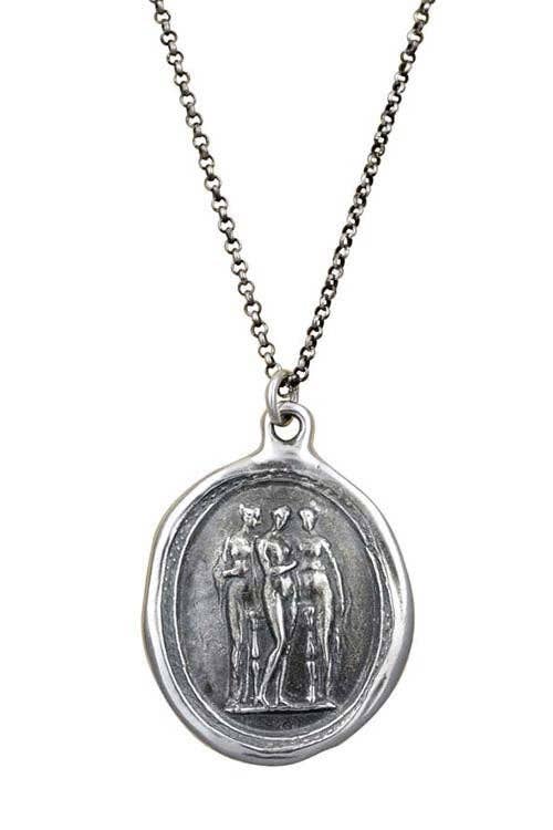 Gratiae The 3 Graces - Wax Seal Necklace