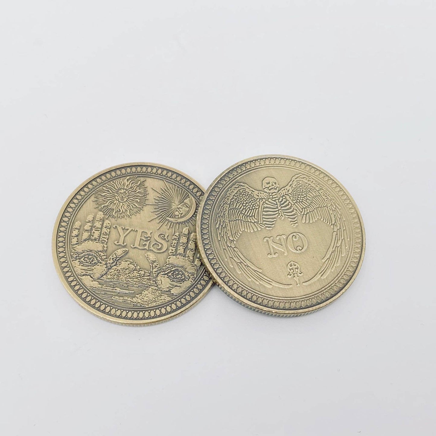 Yes/No Mysterious Emblem Decision Coin Keepsake Coin