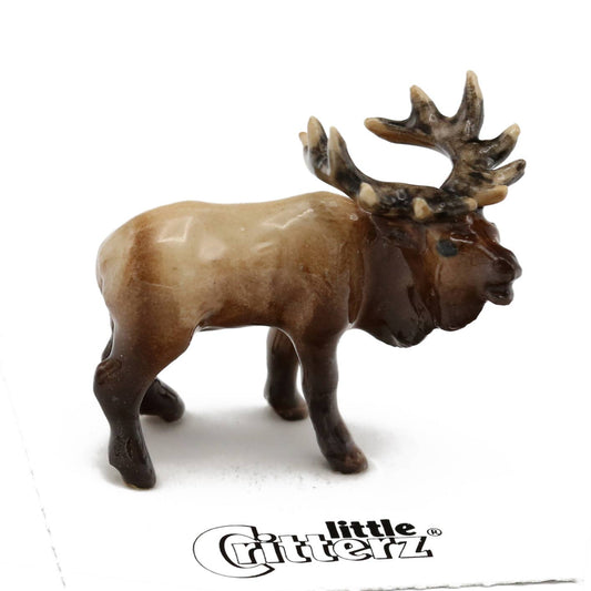 Wapiti Bugling Elk Porcelain Miniature